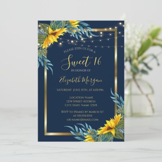 Zonnebloemen, Lichten, Hout Textuur Zoet 16 Kaart (Staand voorkant)