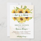 Zonnebloemen liefde is in bloei vrijgezellenfeest  kaart (Voorkant)