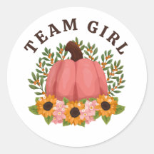 Zonnebloemen Little Pumpkin Gender Reveal Team Gir