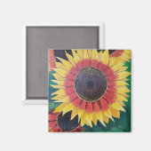 Zonnebloemen Magneet (Voorkant / Achterkant)