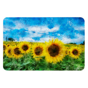Zonnebloemen Magneet
