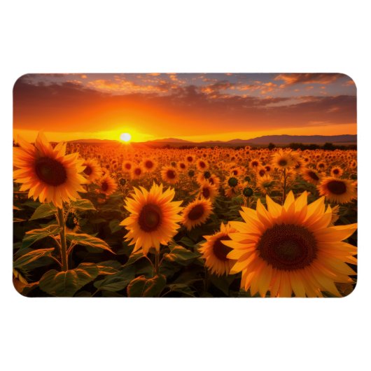 Zonnebloemen Magnet Magneet (Horizontaal)