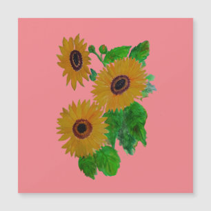 zonnebloemen Magnetische Kaart