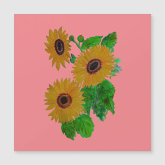 zonnebloemen Magnetische Kaart