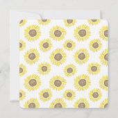 Zonnebloemen Mason Jar Vrijgezellenfeest Kaart (Achterkant)