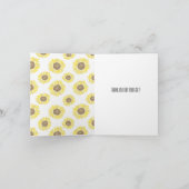 Zonnebloemen Mason Jar Waterverf Dank u Bedankkaart (Binnen)