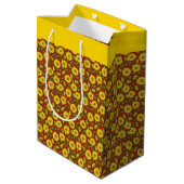 Zonnebloemen Medium Cadeauzakje (Achterkant Gekanteld)