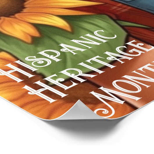 Zonnebloemen Meisjesvrouw Poster (Hoek)