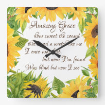 Zonnebloemen met Amazing Grace Hymn 