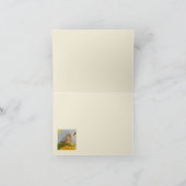 zonnebloemen met baby blauvogel dank je notecard bedankkaart (Binnen)