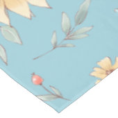 Zonnebloemen met blauwe achtergrond tafelkleed (Gekanteld)