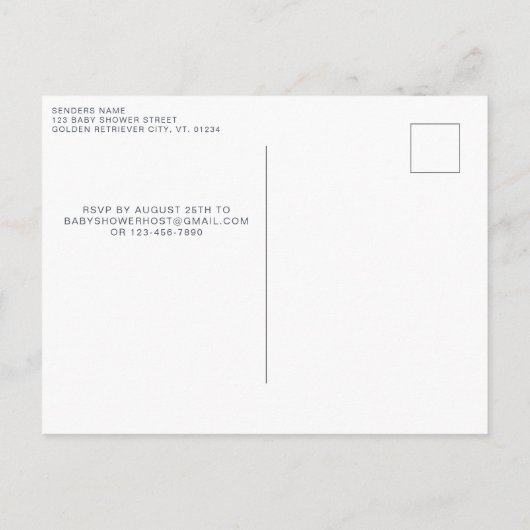 Zonnebloemen met een gelijkmatige Koe Baby shower  Uitnodiging Briefkaart (Achterkant)