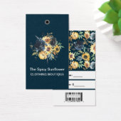 Zonnebloemen met Labels met een streepjescode Visitekaartje (Bureau)