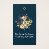 Zonnebloemen met Labels met een streepjescode Visitekaartje (Voorkant)