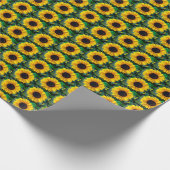 Zonnebloemen met papier voor de verwerking van bij (Hoek)