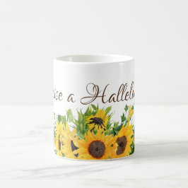 Zonnebloemen met Raise a Hallelujah Koffiemok