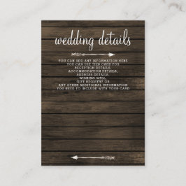 zonnebloemen met schors - hout , trouwe bruiloft informatiekaartje