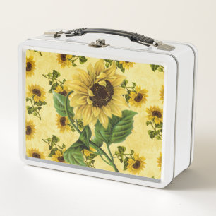 zonnebloemen Metale Lunch Box