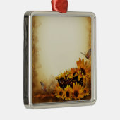 Zonnebloemen Metalen Ornament (Rechts)