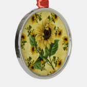  zonnebloemen metalen ornament (Rechts)