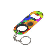 Zonnebloemen Mini Flessenopener (Achterkant Gekanteld)