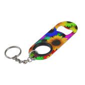 Zonnebloemen Mini Flessenopener (Voorkant Gekanteld)