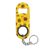 Zonnebloemen Mini Flessenopener (Achterkant)