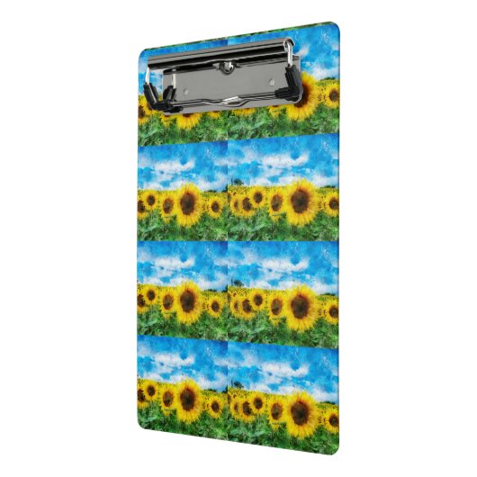 Zonnebloemen Mini Klembord (Angled2)