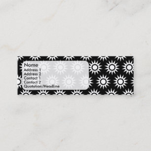 zonnebloemen mini visitekaartje