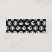 zonnebloemen mini visitekaartje (Achterkant)