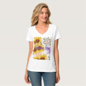 Zonnebloemen Mix Design T-shirt (Voorkant volledig)