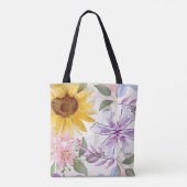 Zonnebloemen Mix Design Tote Bag (Achterkant)