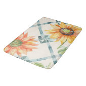 Zonnebloemen Modern Verdrietig Bloemen Badmat (Gekanteld)
