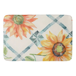 Zonnebloemen Modern Verdrietig Bloemen Badmat