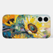 Zonnebloemen Moderne Abstracte Bloemen Schilderij Case-Mate iPhone Case (Achterkant (horizontaal))