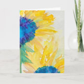 Zonnebloemen Moederdag Kaart (Voorkant)