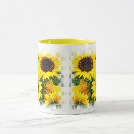 Zonnebloemen Mok (Midden)