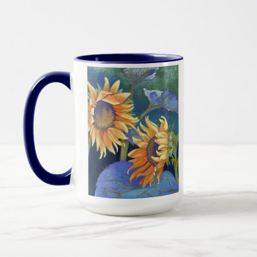 zonnebloemen mok (Links)