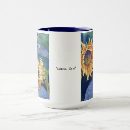 zonnebloemen mok (Midden)