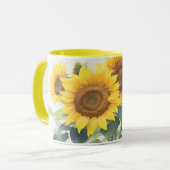 Zonnebloemen Mok (Voorkant links)