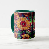 Zonnebloemen Mok (Voorkant links)