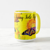 Zonnebloemen Monarch Butterflies Mok (Voorkant rechts)