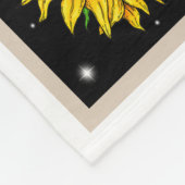 Zonnebloemen Monarchvlinder U bent mijn zonneschij Fleece Deken (Hoek)