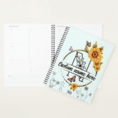 Zonnebloemen monogram leuke vlinders 2025 planner (Display)