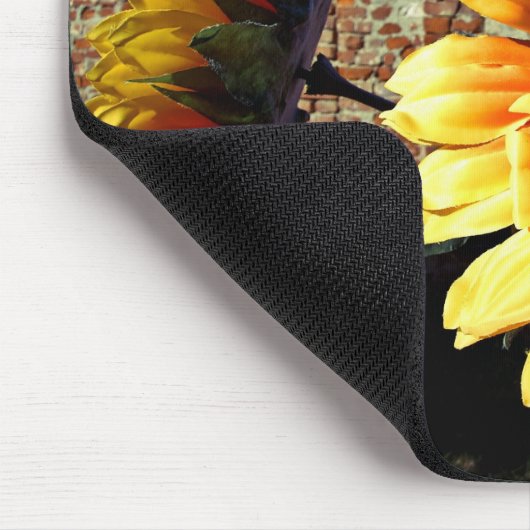 Zonnebloemen Mousepad Muismat (Hoek)
