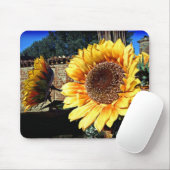 Zonnebloemen Mousepad Muismat (Met muis)