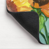 Zonnebloemen Muismat (Hoek)