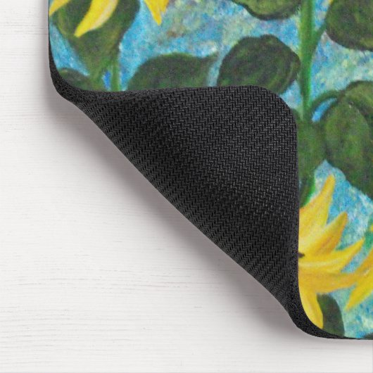 Zonnebloemen Muismat (Hoek)