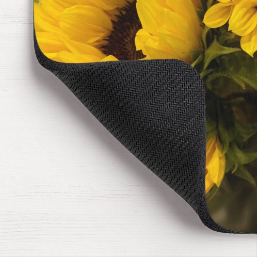 Zonnebloemen Muismat (Hoek)