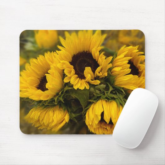 Zonnebloemen Muismat (Met muis)